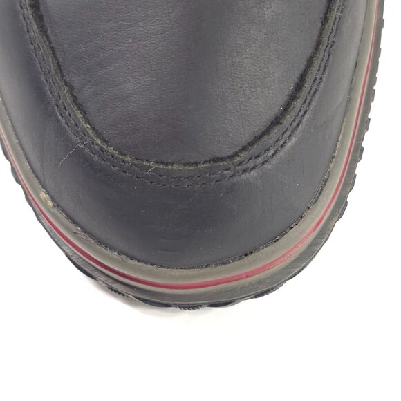 PAJAR CANADA SNOWSLIDE MEN\'S SZ 10 BLACK LEATHER WATERPROOF BOOTS LACE UP ZIPPER